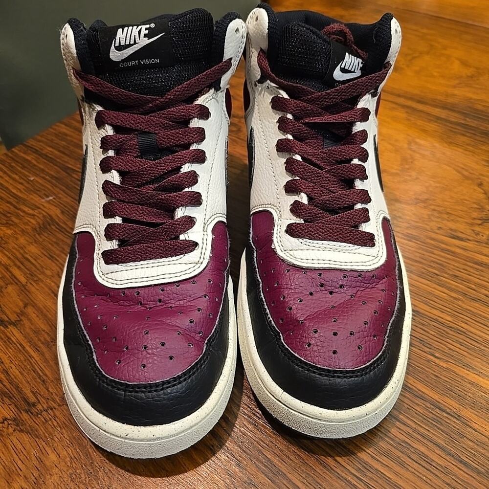 Nike Court Vision Mid Dark Beetroot Size 8- 2022 DN3577-60 Basketball